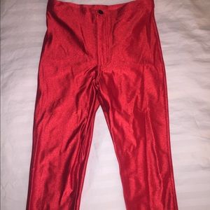 American Apparel Red Disco Pants